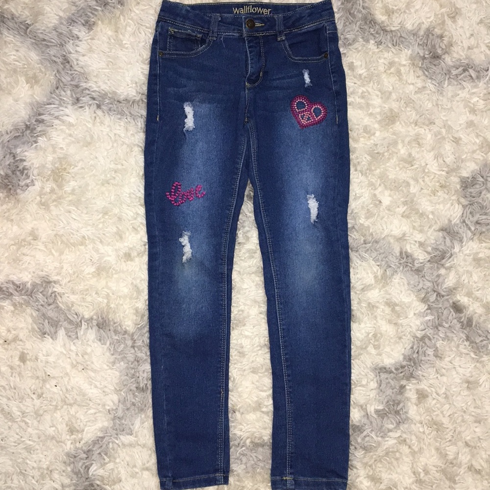 Wallflower Girl Embroidered Jeans
